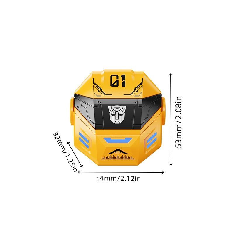 TRANSFORMERS Wireless Headphone, In-ear Design Earphone with Armor Mask Machine Compartment, Large Capacity Battery Long Endurance Headphone for Gaming