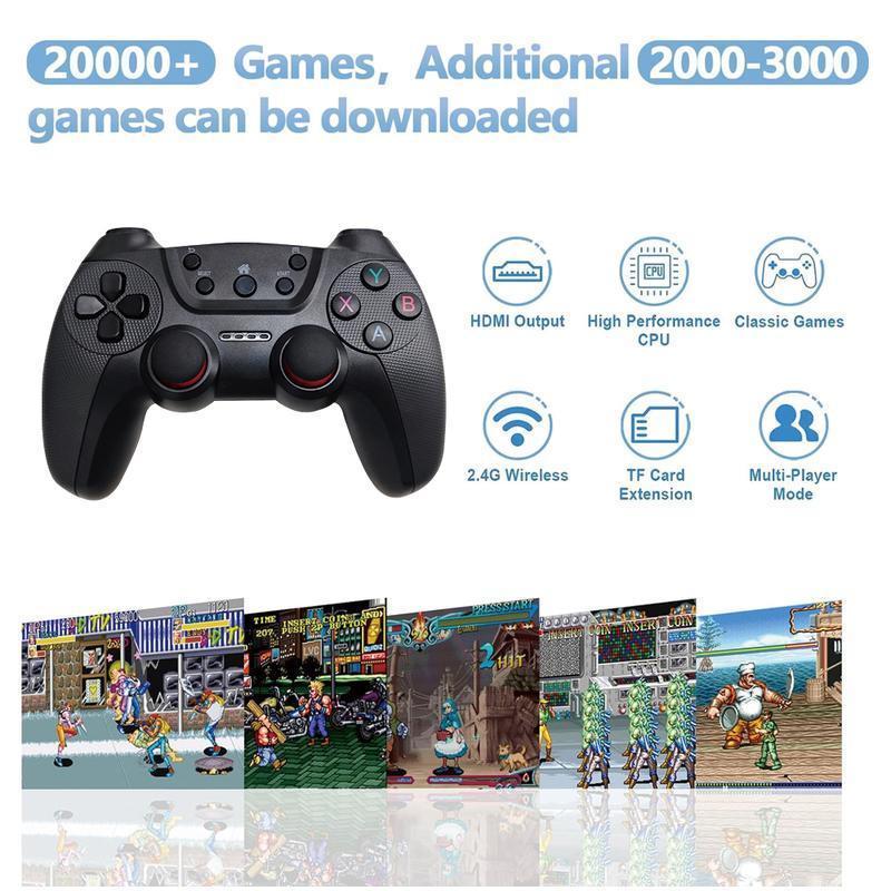 [2500+Sales]M8 PRO Game Console -PlayGameStick,Nostalgia Stick Game,9ClassicEmulators,4K HDMl Output,Plug and PlayVideoGame Stick Built in 20000+ Games with2.4GWireless Controllers(64G) tiktokshopgamersupermario family retrogames