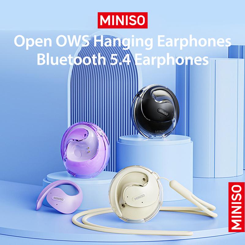 MINISO X15 Pro Translation Earphone Wireless Bluetooth 5.4 OWS Waterproof Sport Headsets Support 148 Languages Real Time Bluetooth Translation Support Playing Music Phone Calls Headphones Noise Reduction Headphones with Mic