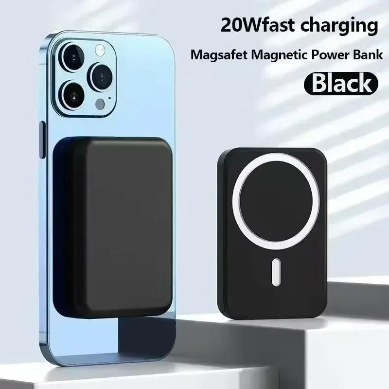 2025 NEW Power Bank Magnetic Wireless Portable Charger, Foldable 10000mAh Battery Pack with USB-C Cable LED Display, Magnetic Power Bank 22.5W PD Fast Charging for iPhone 15 14 13 Pro Mini Pro Max