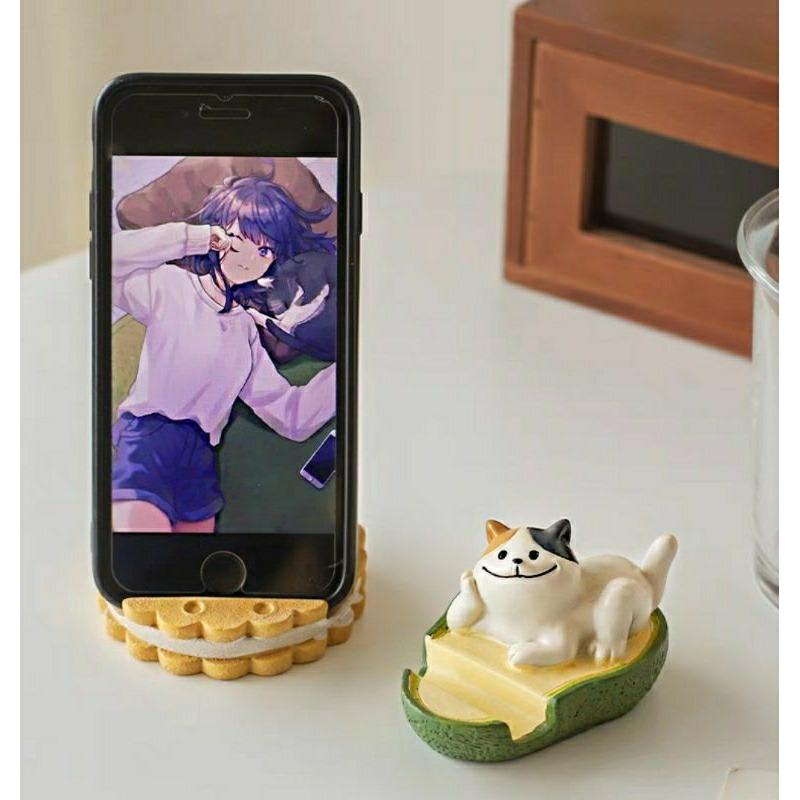 Cute Funny Animal Phone Stand Made of High Quality Solid Plaster