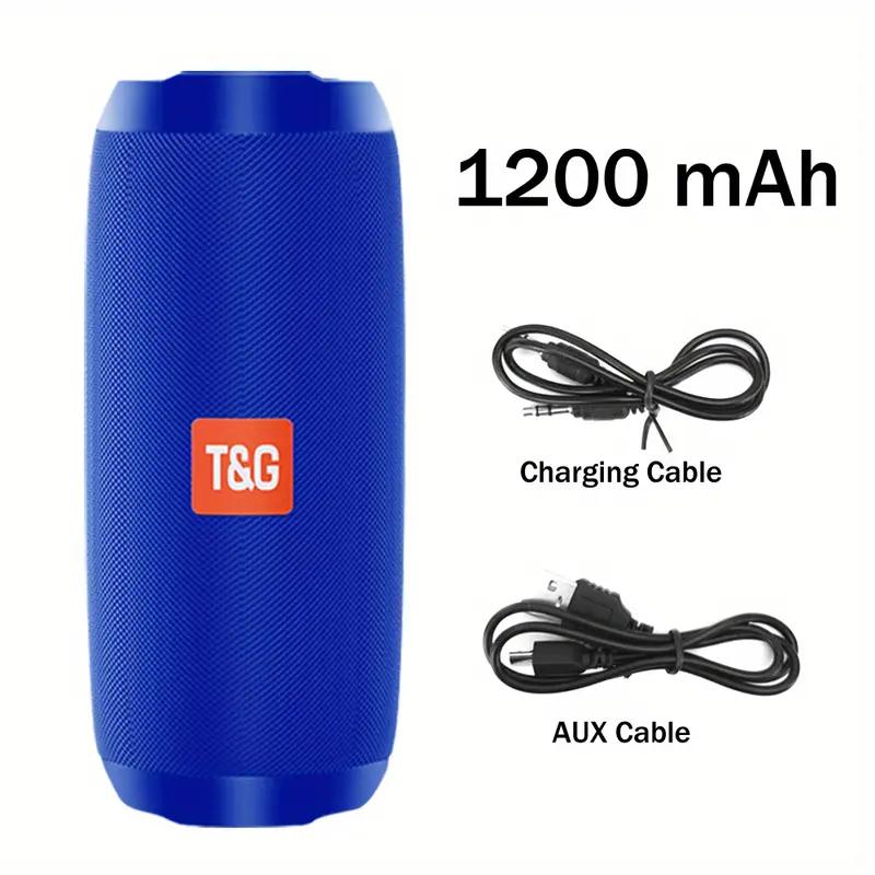 TG117 Portable Wireless Speaker, TWS Stereo, Built - In Mic For Calls - FM Radio, TF Card, USB Playback - Ideal For Use