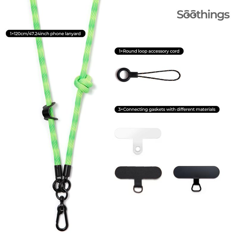 Cellphone Lanyard Thick Rope Staff Card Strap Neck Holder Paracord, Anti-lost Accessories Smartphone