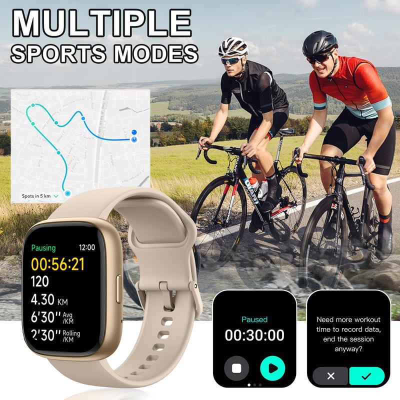 Multifunctional Smart Watch, Fashion Digital Watch with Heart Rate & Sleep Tracking, Waterproof Sports Watch with Multiple Sports Modes for Women & Men