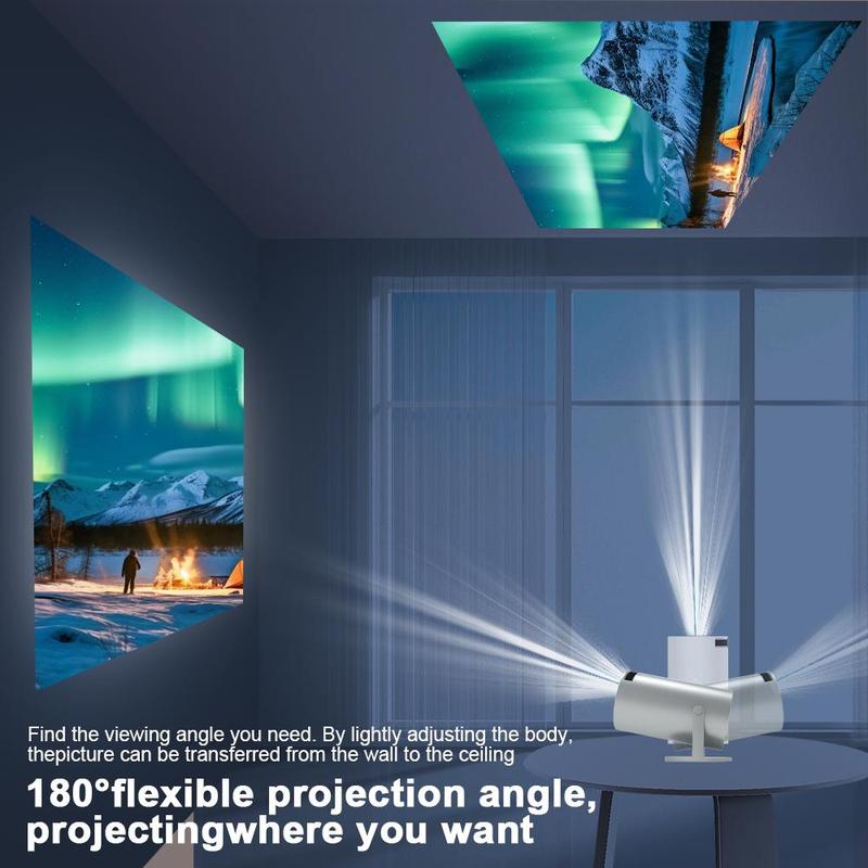 Magcubic Portable Projector HY300 Pro, 4K Android 11 Dual Wifi6 260ANSI Allwinner H713 BT5.0 1080P 1280*720P Projector, Multifunctional Projector for Home Cinema, Outdoor