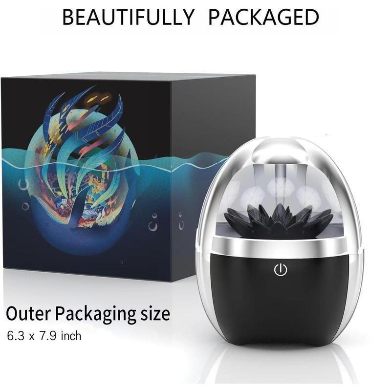 Creative Ferrofluid BT Speaker, Small Wireless Speaker with 4 Lighting Effects, Portable Speakers, 2000mAh Battery Type-C Charging Bluetooth-compatible Speaker for Desktop Decoration