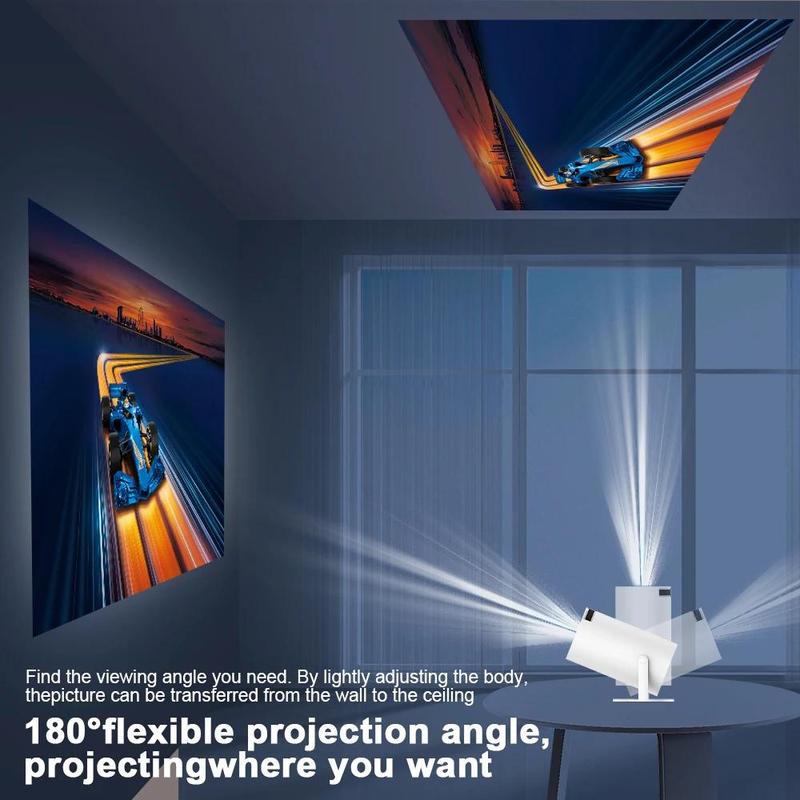 Magcubic Portable Projector HY300 Pro, 4K Android 11 Dual Wifi6 260ANSI Allwinner H713 BT5.0 1080P 1280*720P Projector, Multifunctional Projector for Home Cinema, Outdoor