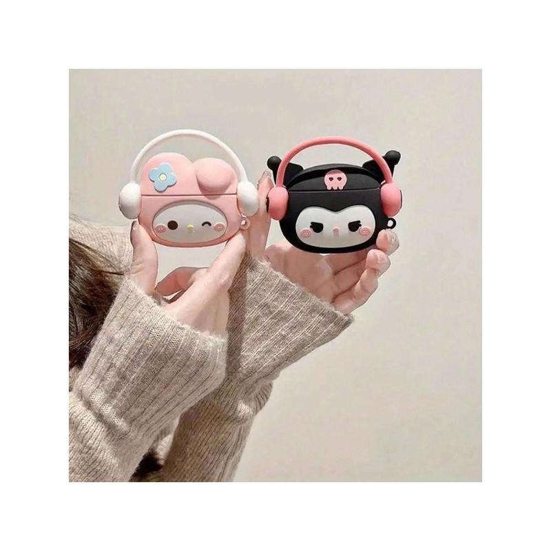 Lucky Numbers Sanrio Character AirPods Case – Hello Kitty, Kuromi, My Melody, for AirPods Pro & 3, Impact-Resistant Headphone Silicone