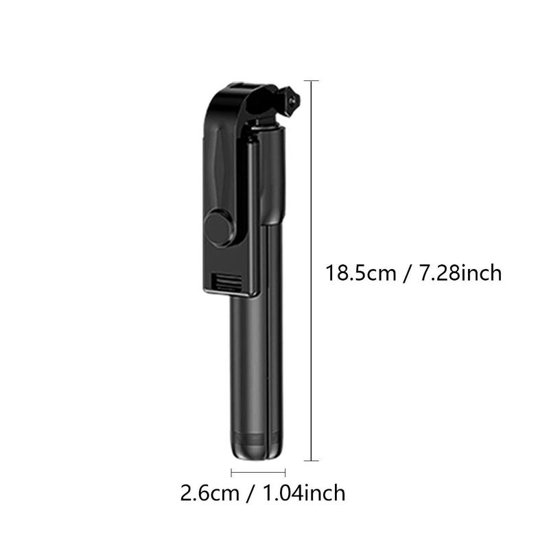 Portable Selfie Stick, 1 Count 360-Degree Rotatable Phone Selfie Stick with Remote Control, Phone Accessories for Travel, Outdoor, Party