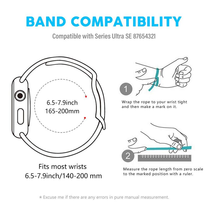 Beaded Watch Band for Summer, 1 Count Stylish Elastic Stretch Watch Band, Replacement Wristband Compatible with iWatch Series SE 9 8 7 6 5 4 3 2 1