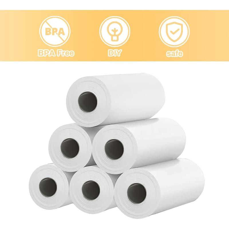 15 Rolls Instant Camera Refill Print Paper, HD Paper Camera, izoom Print Camera Paper Refill for Most  Instant Camera (57X25mm) Accessories Smartphone