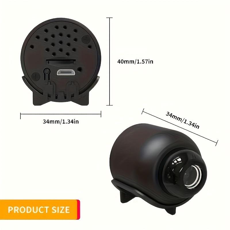 1pc Wireless Mini 2.4GHz WiFi Camera, 720P Video Resolution, 140° Wide Angle, Indoor Use, No Battery, No TF SD Card, Compatible With Android App, Black