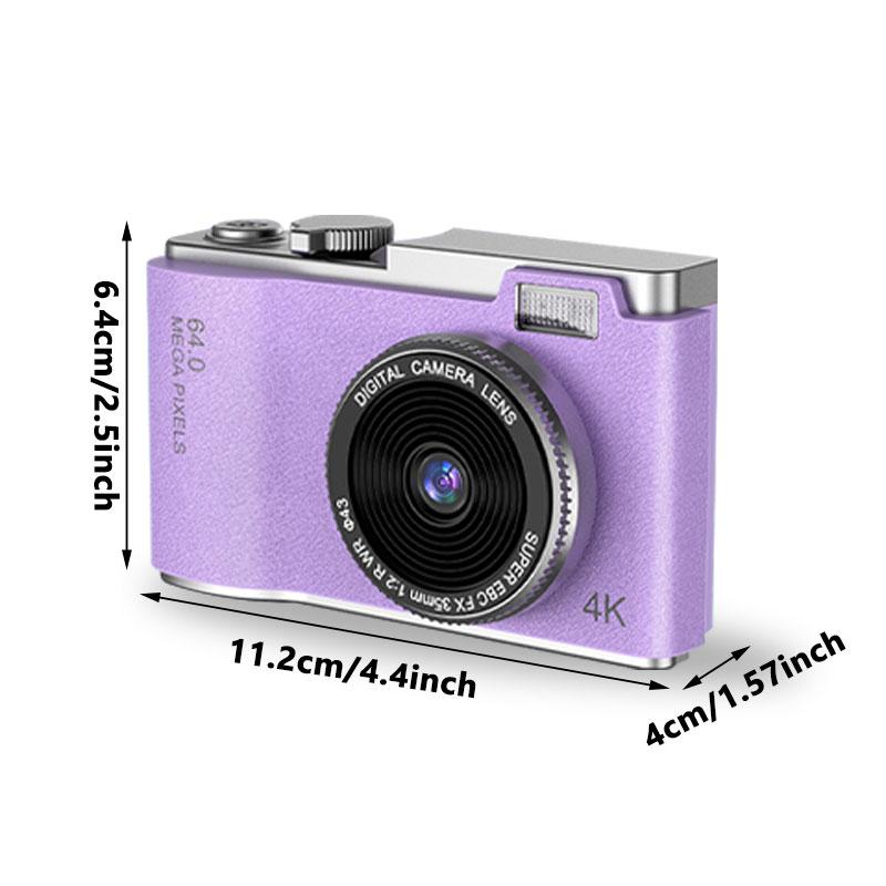 Portable Digital Vintage Digital Camera- Rechargeable High-definition Retro-style CCD Wireless Camera- Multiple Colors -Advanced Auto Focus Christmas Gift