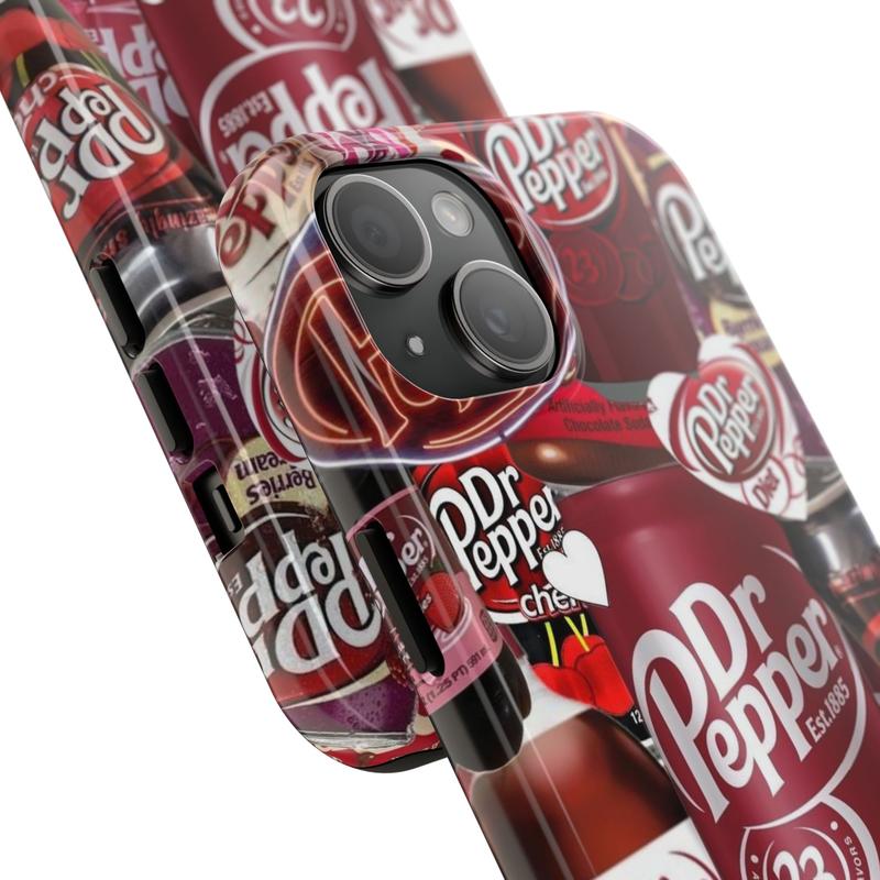 Red Dr Pepper Diet Tough Phone Case, Dr Pepper Aesthetic Case For iPhone And Samsung