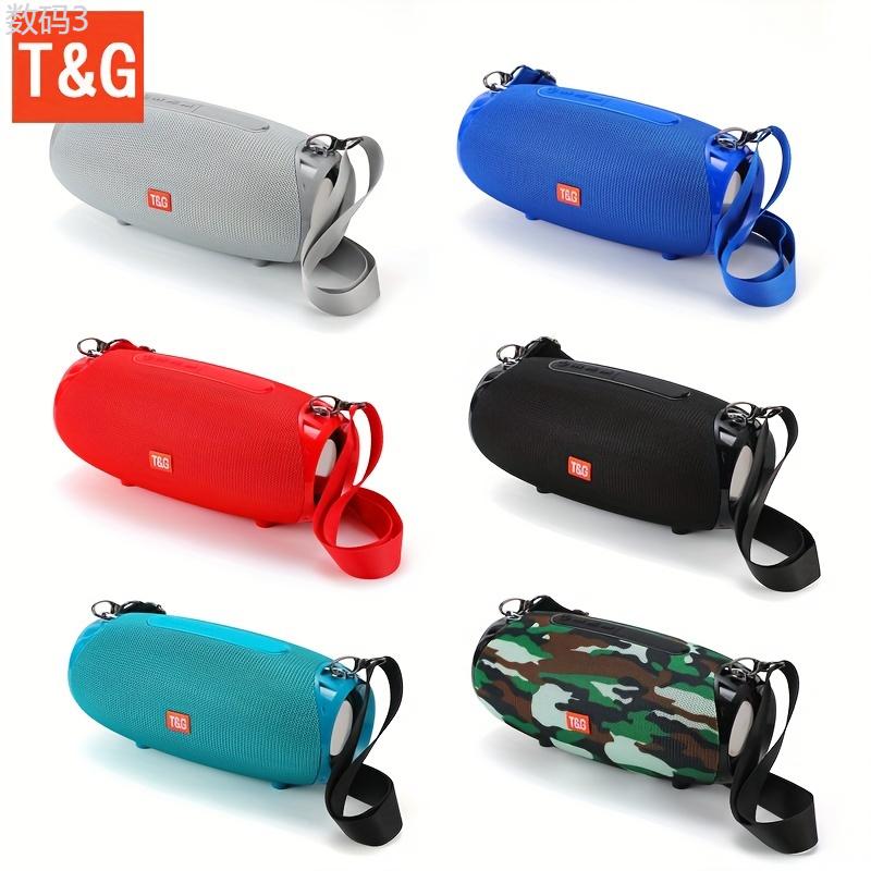 TG534 Portable Wireless Stereo Outdoor Speaker With Dual Speakers, Waterproof For Life, TWS Stereo Subwoofer Hands-Free Call FM TF Card U Disk, For Mobile Phone Tablet TV, Music Speaker Plug-in Card U Disk Gift For Friends Audio Charging Rechargeable Smar