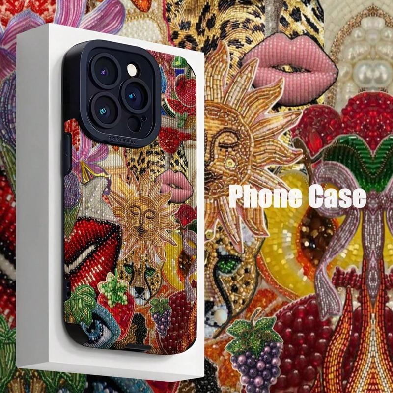 Fashion Lid Pattern Phone Case, Shockproof Phone Protective Cover, Phone Accessory Compatible with iPhone 11 12 13 14 15 16 Pro Max Pro Plus