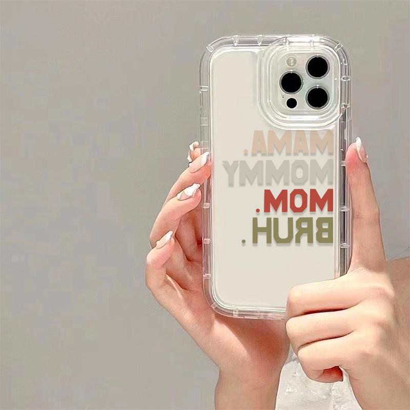 Letter Pattern Phone Case, Anti-drop Cellphone Protective Case, Shockproof Mobile Phone Cover for iPhone Series