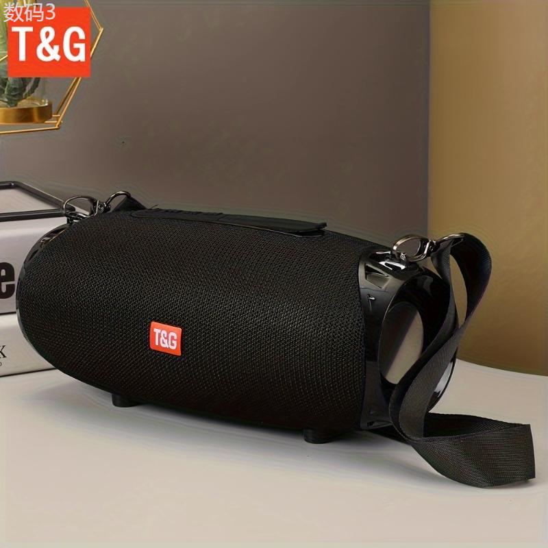 TG534 Portable Wireless Stereo Outdoor Speaker With Dual Speakers, Waterproof For Life, TWS Stereo Subwoofer Hands-Free Call FM TF Card U Disk, For Mobile Phone Tablet TV, Music Speaker Plug-in Card U Disk Gift For Friends Audio Charging Rechargeable Smar