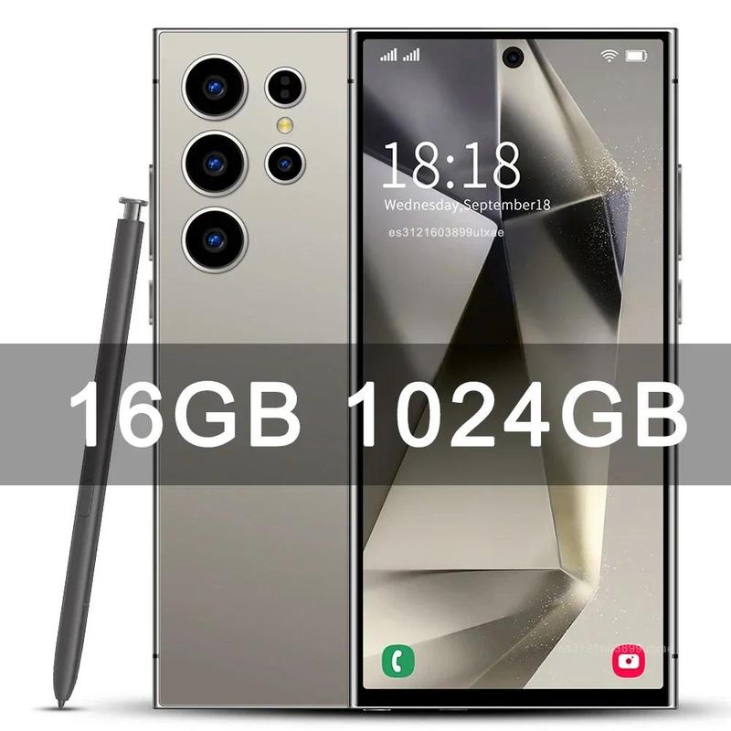 NEW S26 Ultra Smartphone 7.3inch HD 5G Snapdragon 8Gen3 16GB+1TB Android 14 8000mAh 70+108MP Mobile phone Face Recognition