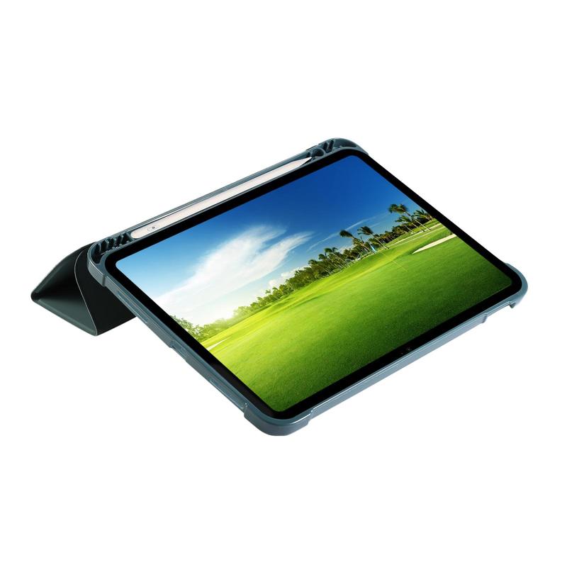 Solid Color Tablet Case with Pen Holder, 1 Count Slim Stand Protective Cover with Soft TPU Back Shell Cover for iPad 10th Gen 2022