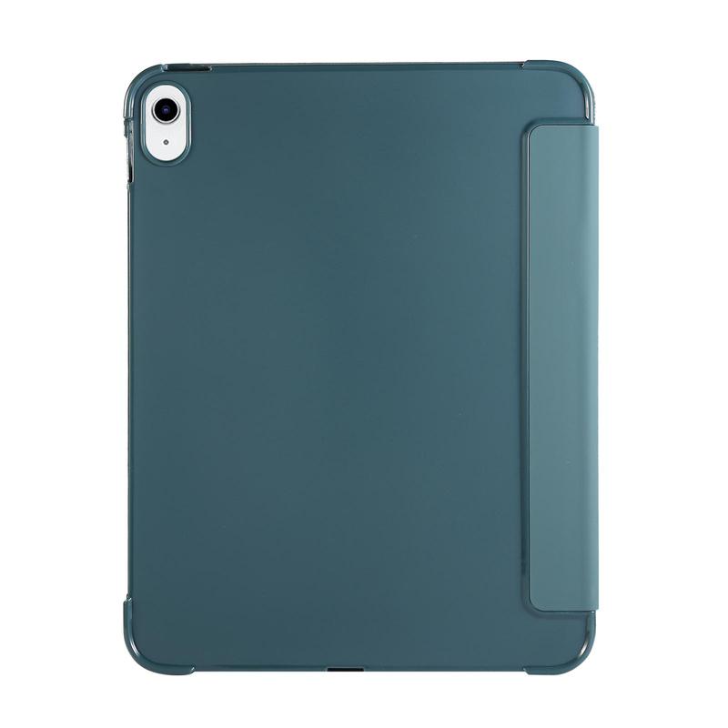 Solid Color Tablet Case with Pen Holder, 1 Count Slim Stand Protective Cover with Soft TPU Back Shell Cover for iPad 10th Gen 2022