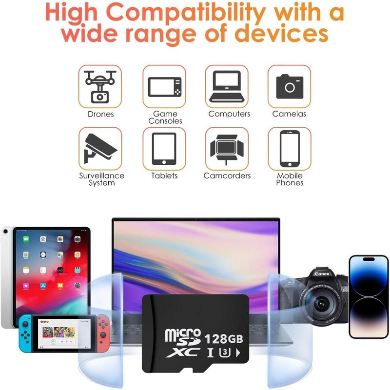 Micro SD Card-16G Memory Card, Camera, Game Console, Smartphone, GoPRO, Drone, Security Camera, Affordable Accessory High-speed storage for digital cameras.