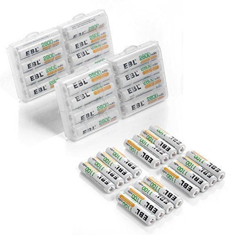 EBL AA AAA Rechargeable Batteries Combo