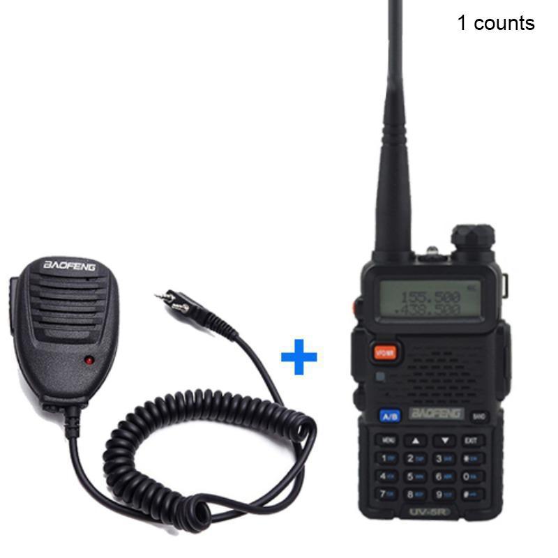 UV-5R Ham Radio, Long Range UV5R Two Way Radio, Dual Band 144-148 420-450Mhz Walkie Talkie Supports CHIRP, Handheld 1800mAh Rechargeable High Power Walkie Talkie with Microphone, Hunting Survival Gear