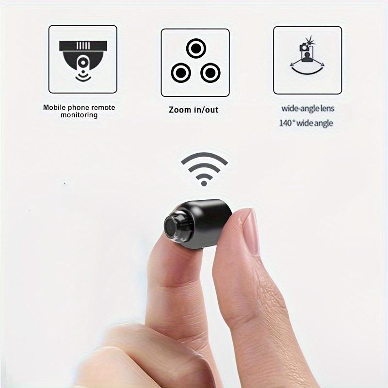 1pc Wireless Mini 2.4GHz WiFi Camera, 720P Video Resolution, 140° Wide Angle, Indoor Use, No Battery, No TF SD Card, Compatible With Android App, Black