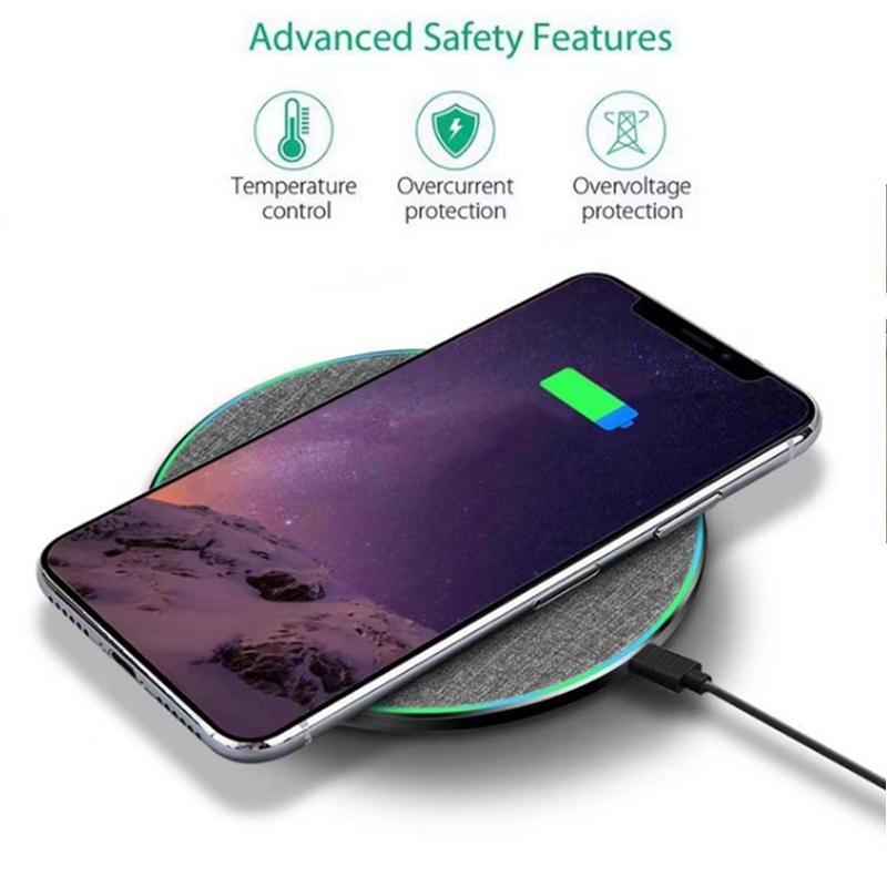 15W Wireless Charger, Fast Wireless Charging Pad, Charging Pad Compatible with iPhone 14 13 12 11 & Samsung S23 S22 & AirPods