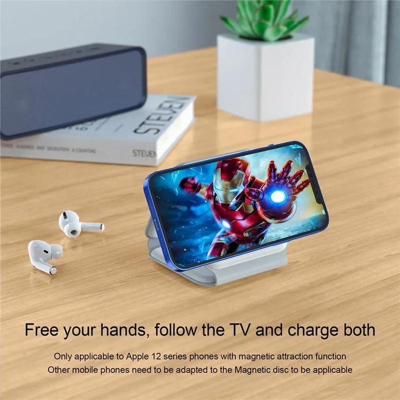 3-in-1 Wireless Charger, 1 Count Foldable Magnetic Travel Charger for Apple Watch, Multifunctional Wireless Charger for iPhone 15 14 13 12 11 Series & AirPods