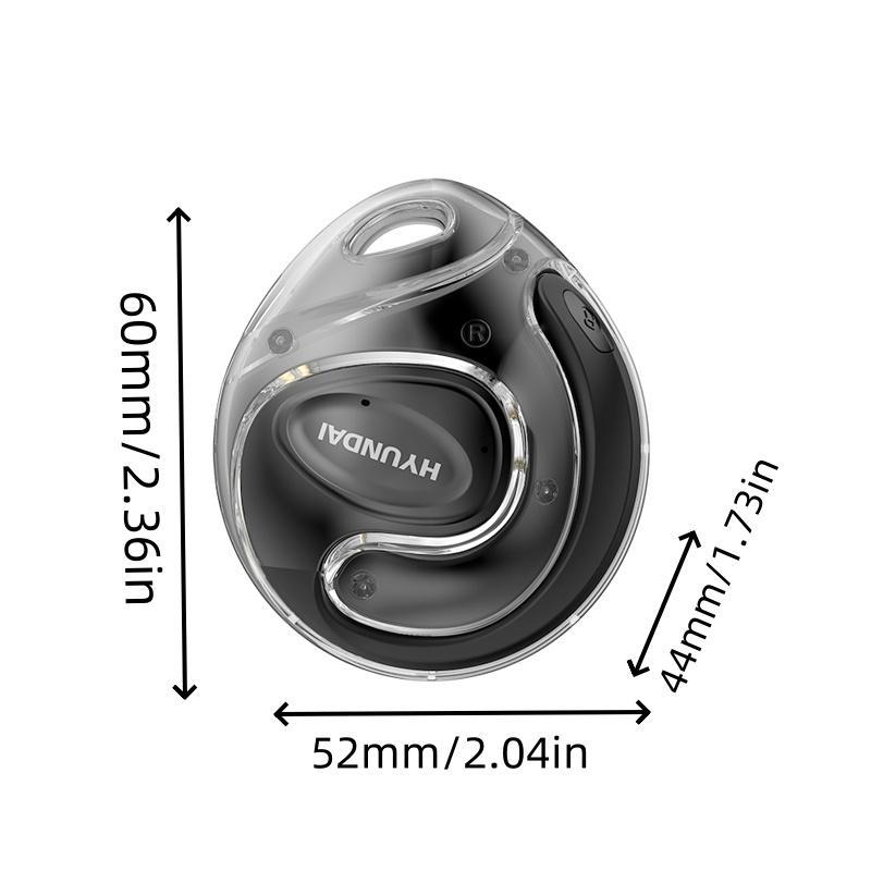 HYUNDAI HY-X15Ultra Wireless Headphones, HiFi Stereo Sound Earphones, Lightweight Headset for Gaming, Sports, Office, Running, Ear Hanging Design Wireless Earbuds