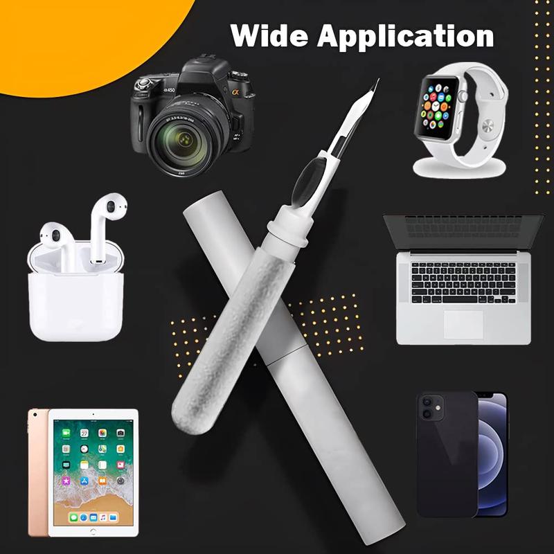 3 in 1 Airpods Cleaner Kit, Portable Earbud Screencleaner Cleaning Tool with Sponge for Phone,Laptop,Camera,Earphone Charging Box Bluetooth Headset