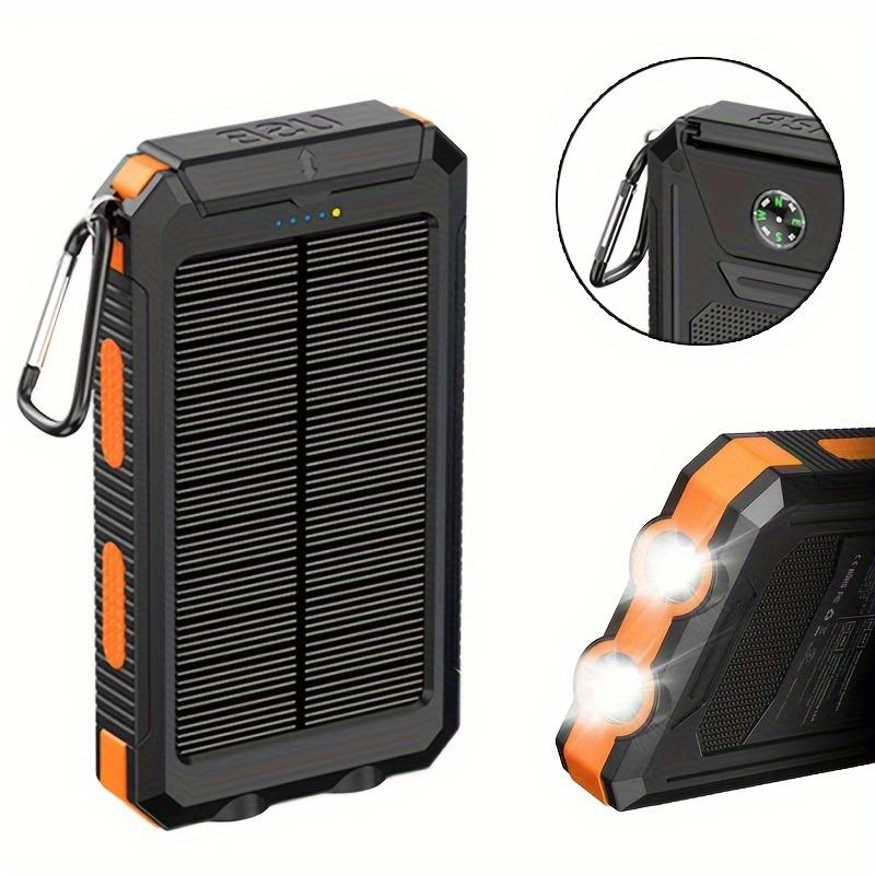 10000mAh Portable Solar Power Bank With USB Connector, Charging Indicator, And Lithium Rechargeable Battery - 0-5W Output, Solar Powered Charger For Travel, Camping, Bike Rides Operating Voltage