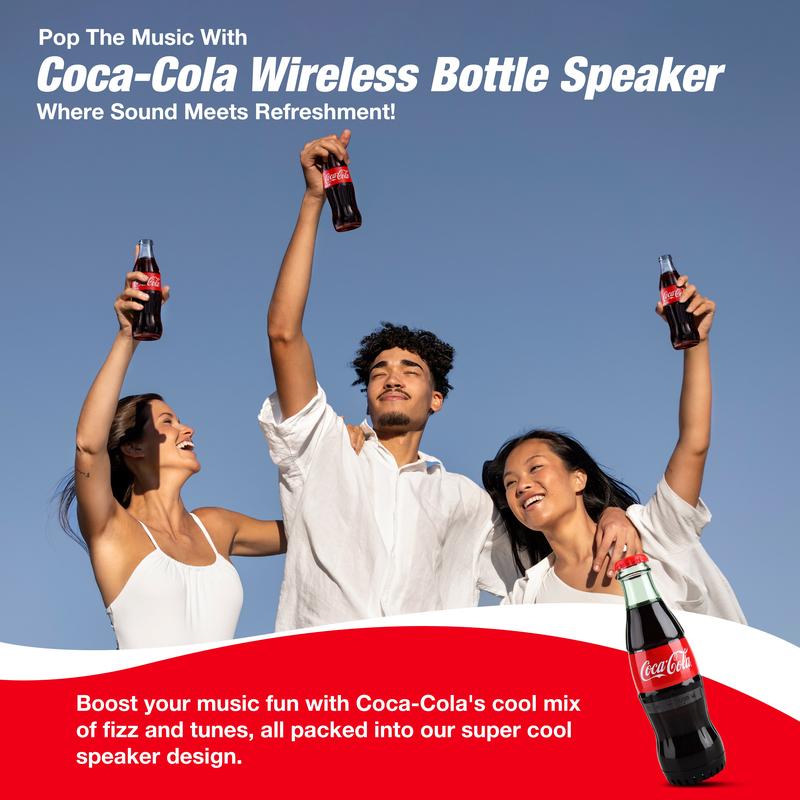 Coca-Cola Diet Coke Bottle Shape Bluetooth Speaker With Bluetooth 5.0 Technology, AUX Port, Loud and Bass Sound, Portable Wireless, Long Playtime, TWS Pairing For Outdoor & Indoor Activities | Portable Speaker