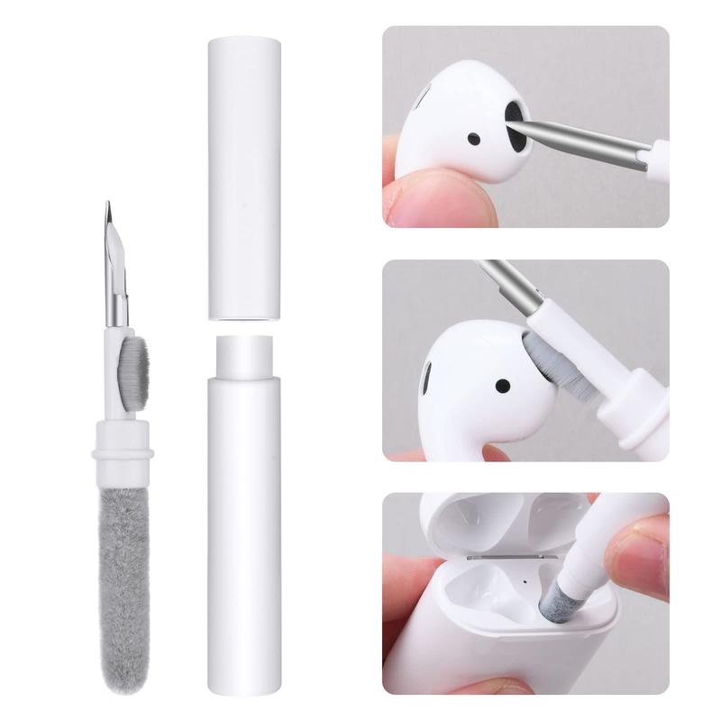 3 in 1 Airpods Cleaner Kit, Portable Earbud Screencleaner Cleaning Tool with Sponge for Phone,Laptop,Camera,Earphone Charging Box Bluetooth Headset