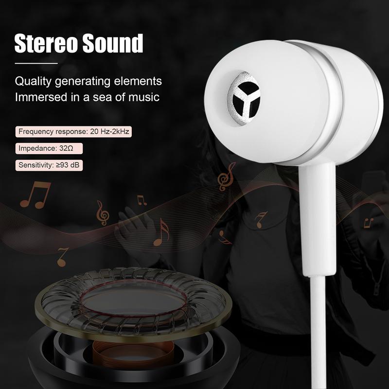 Universal USB-C Earphone Wired Headphone Type C In-Ear Earbuds Built-in Microphone For Samsung Galaxy S22 S23 Ultra Note 20  Headset