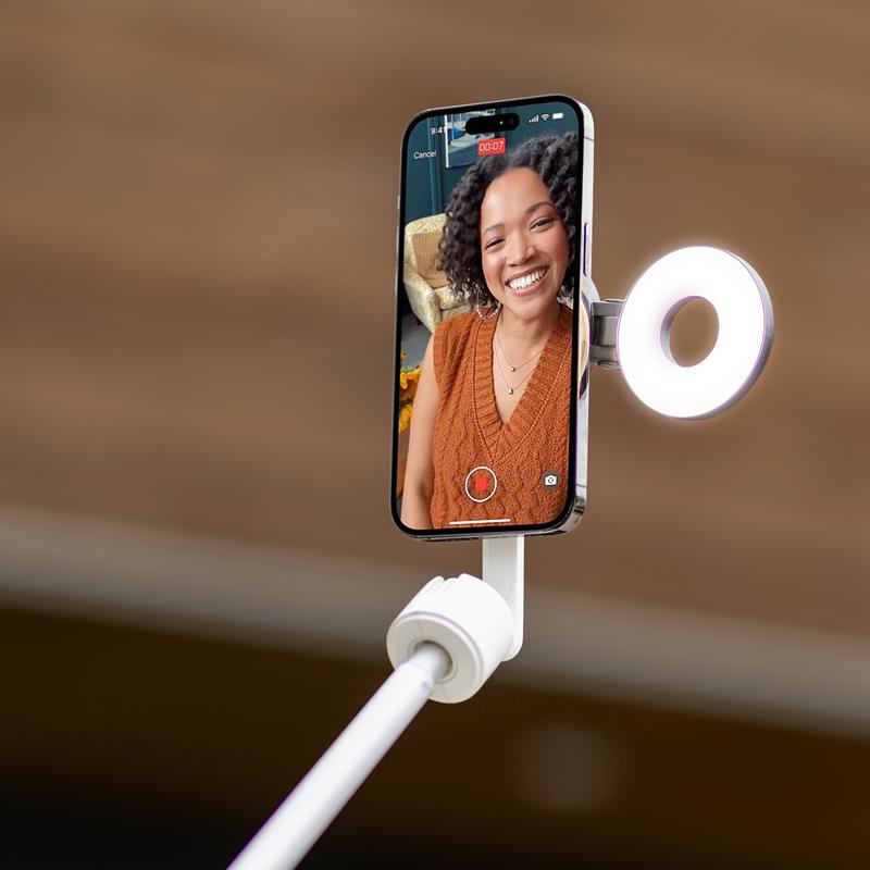 KraftGeek Magnetic Selfie Light LED Fill Light Compatible with MagSafe, LED Selfie Ring Light Included Sticky Ring for Phones, for Selfies Photography TikTok Zoom Calls Video Conference