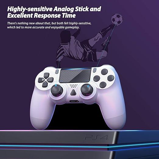 2024 Wireless Controller for PS4,Bluetooth Controller Remote,Rechargeable Gamepad ps4 Slim Pro,with Double Shock Audio Six-Axis Motion Sensor