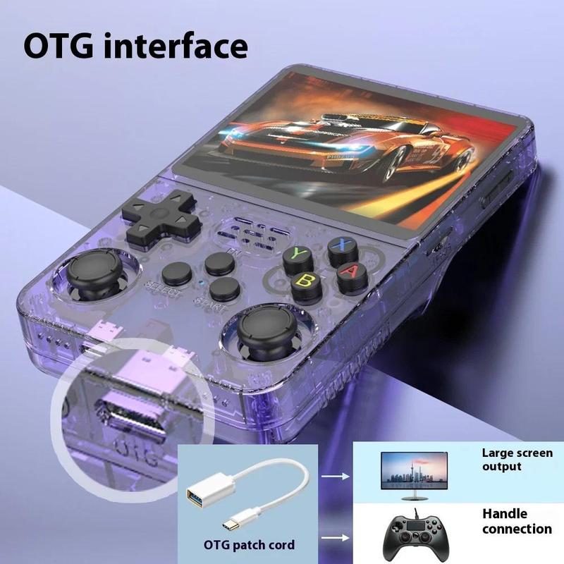 R36S Retro Handheld Game Console 3.5-inch IPS Screen HD Output 64G Included 10000+ Games  Portable Pocket Game Console