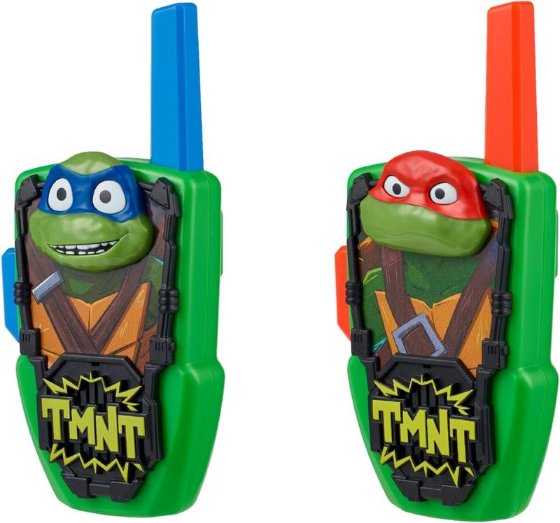 Teenage Mutant Ninja Turtles Toy Walkie Talkies for Kids, Static Free Indoor and Outdoor Toys for Boys, Designed for Fans of Ninja Turtles Toys