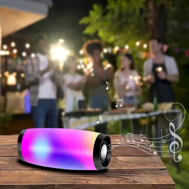 TG157 wireless speaker, portable for outdoor use, with LED light,1200mAh,waterproof,multifunctional,button operation.Smartphone AudioBluetooth speaker,Thanksgiving gift, Christmas and New Year gift. Christmas gift set. Halloween gift. Christmas gift.