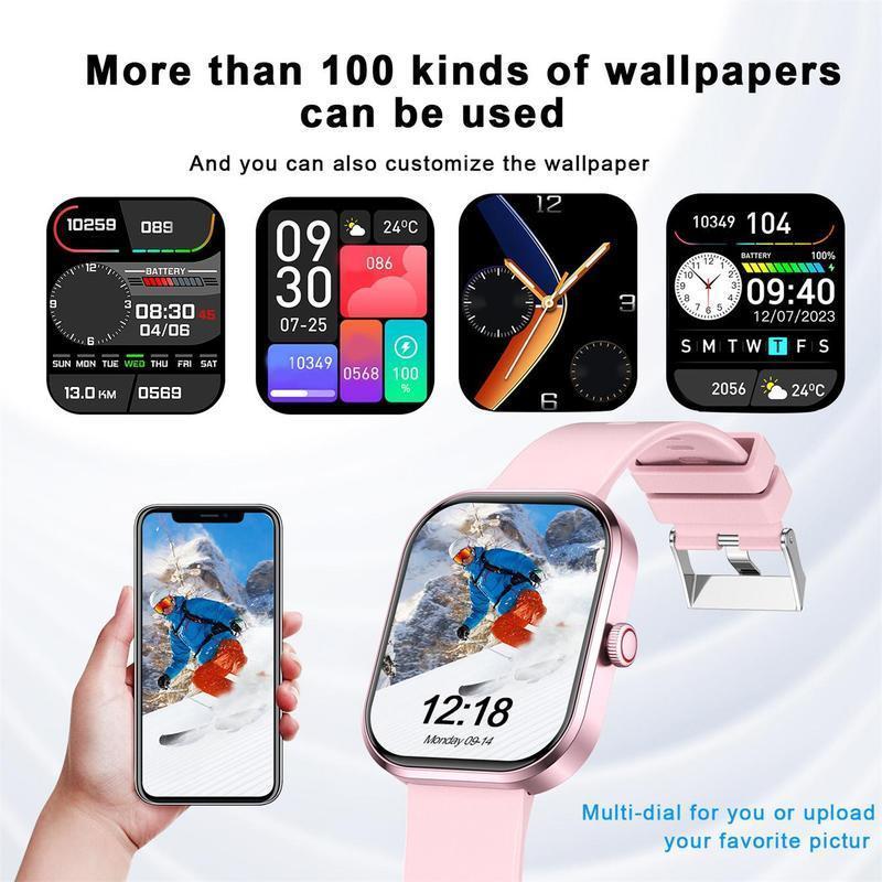 Smart Watch, Fashion Digital Watch, Compatible with iPhone Android, Sports Watch with Multiple Sports Modes for Women & Men