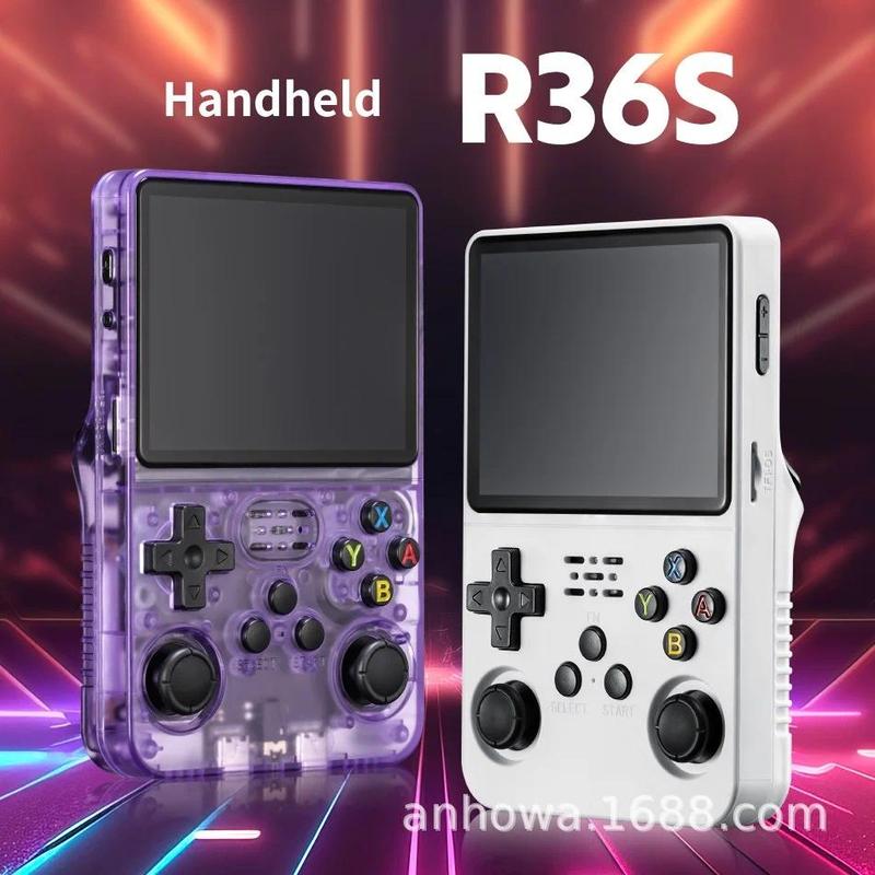 R36S Retro Handheld Game Console 3.5-inch IPS Screen HD Output 64G Included 10000+ Games  Portable Pocket Game Console