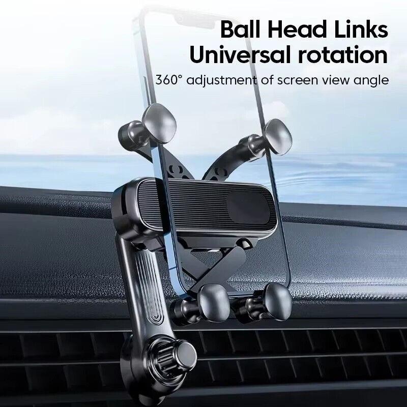 Car Phone Holder Mount,Air Vent Car Phone Holder,Never Blocking Phone Mount 360°Adjustable Works With socket Car Mount For iPhone All Smartphones