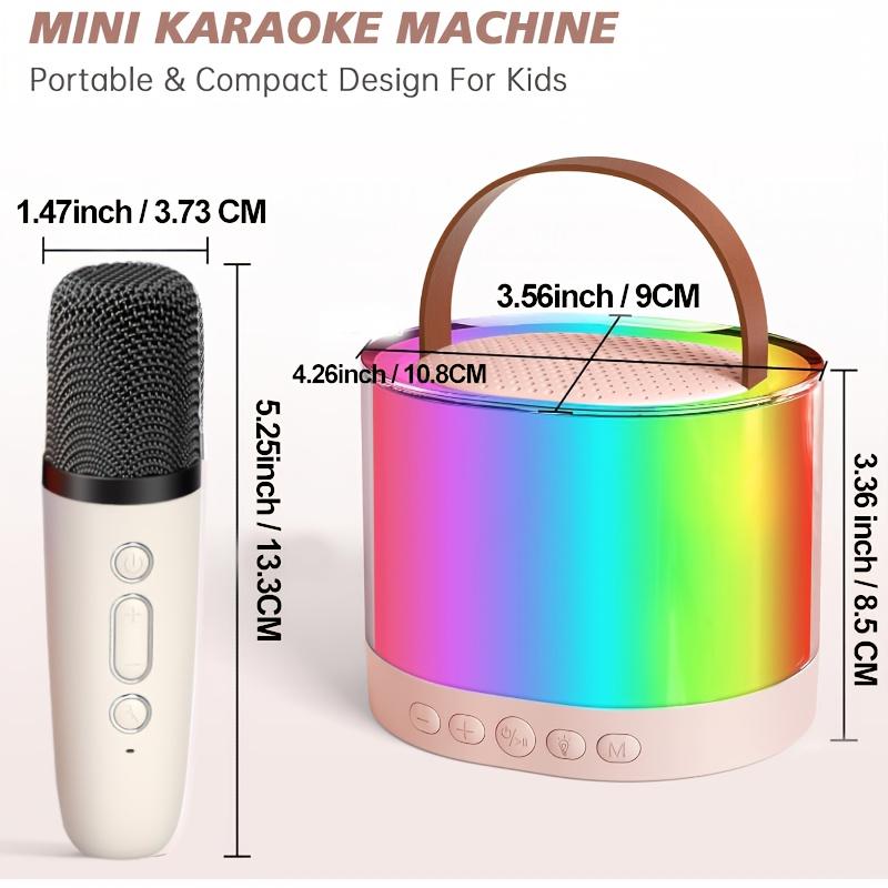 Karaoke, Karaoke Machines, Mini Karaoke, Portable Karaoke, Karaoke with Two Microphones, Suitable for Family Gatherings, Birthdays, Parties And As Gifts