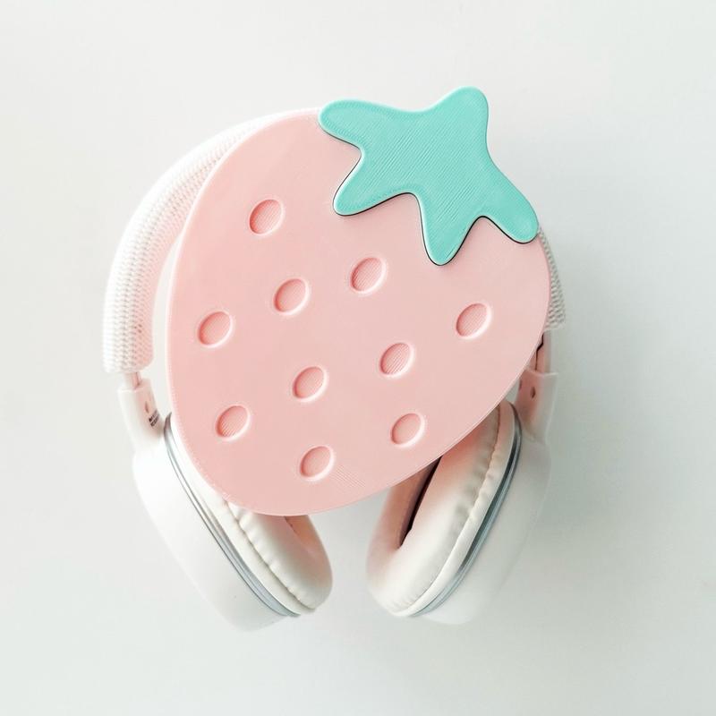 Strawberry Blueberry Bunny Headphone Holder