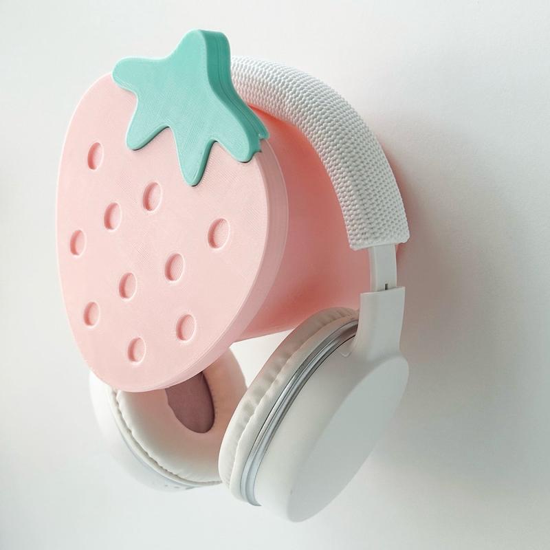 Strawberry Blueberry Bunny Headphone Holder