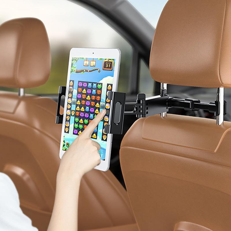 Car Seat Back Extension Rack, Adjustable Car Seat Back Phone & Tablet Stand, Car Interior Accessories