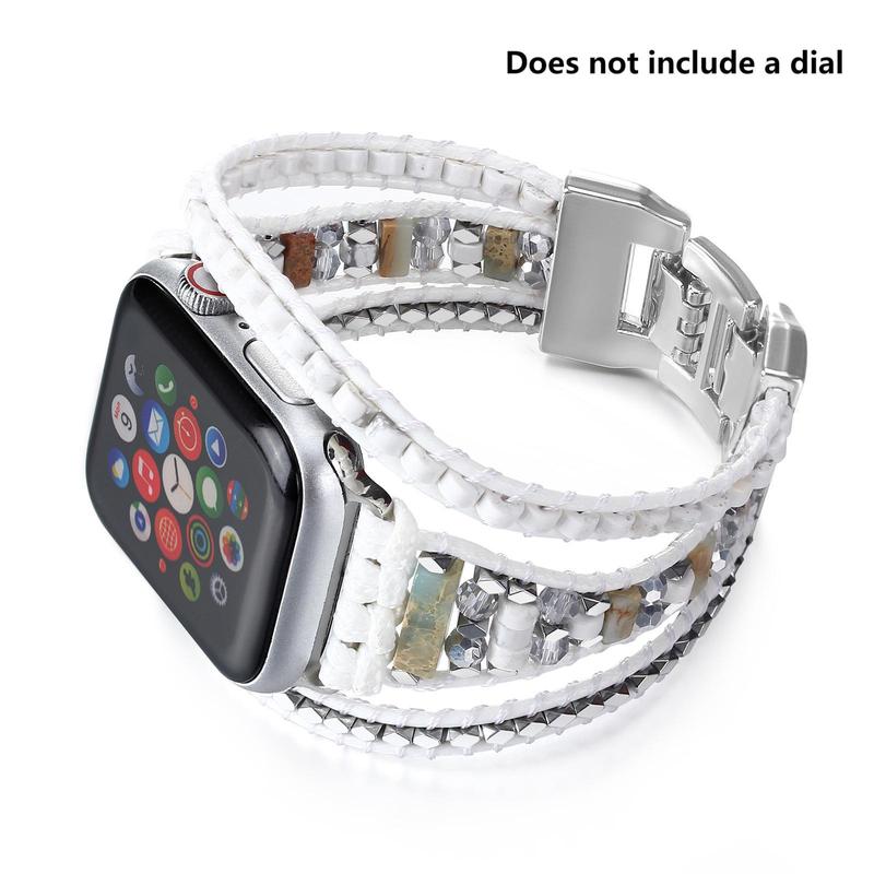 Boho Style Watch Band (Band Only), 1 Count Fashionable Watch Band for Women & Men, Wearable Accessories Compatible with Apple Watch Series SE Ultra 9 8 7 6 5 4 3 2 1